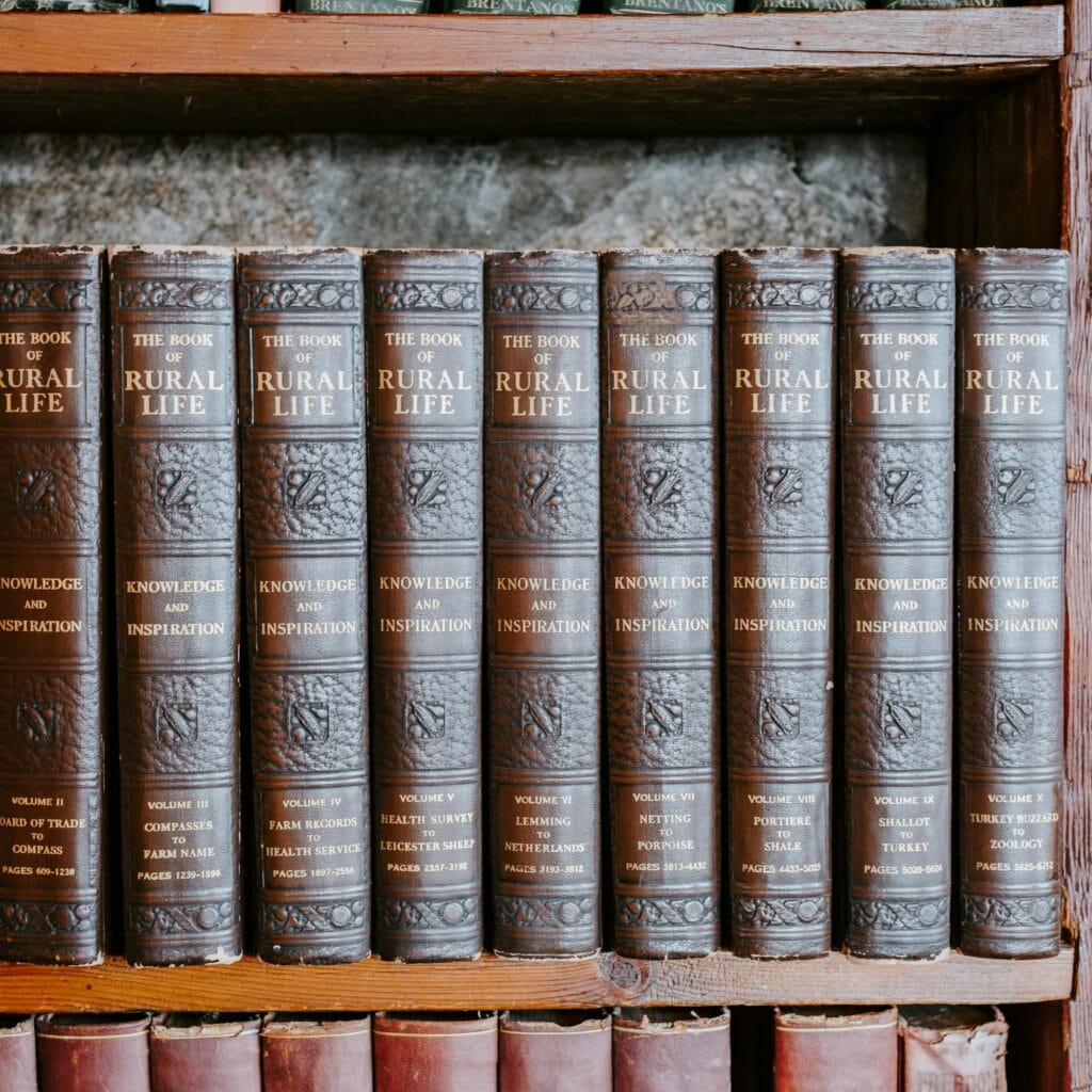books on a shelf