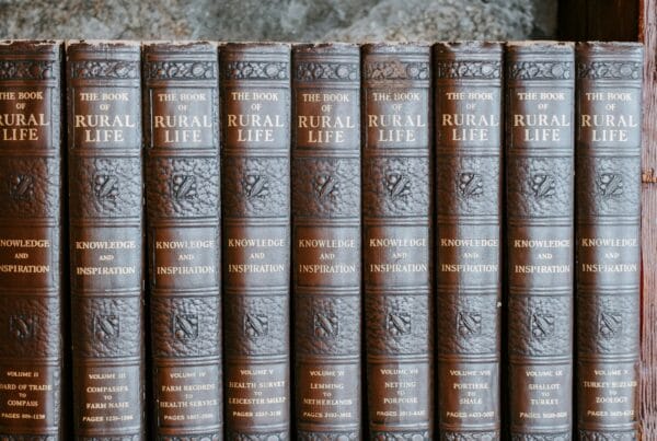 books on a shelf
