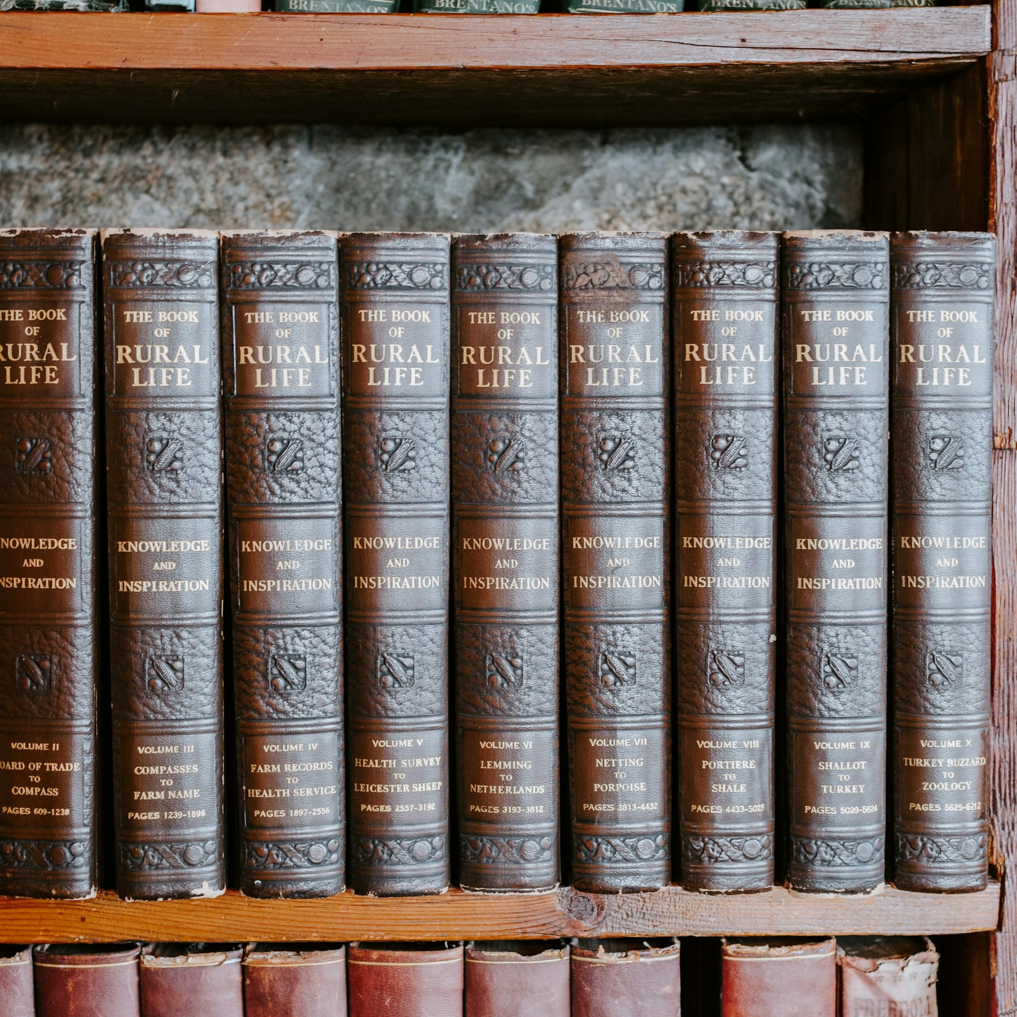 books on a shelf