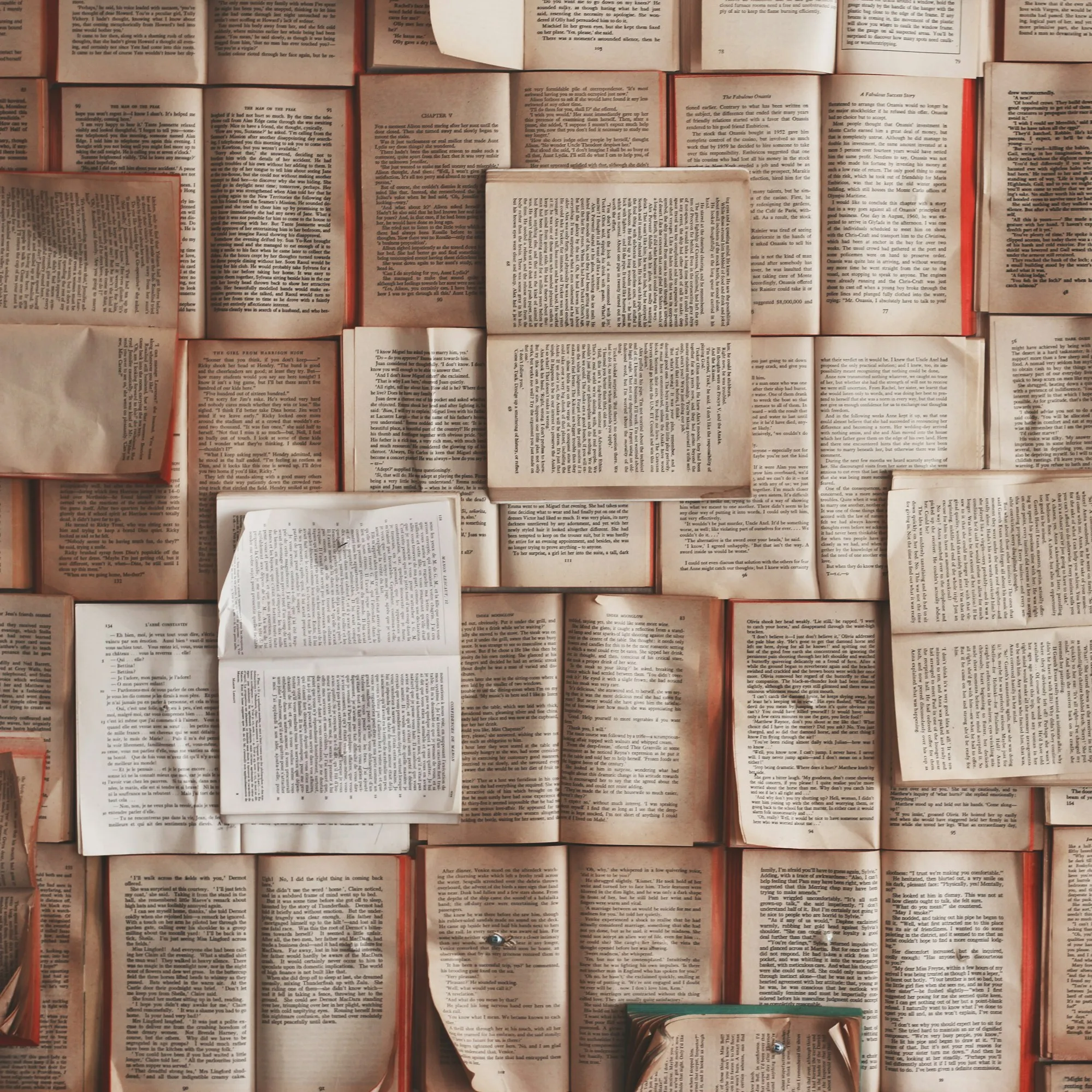 academic books arranged on a study shelf